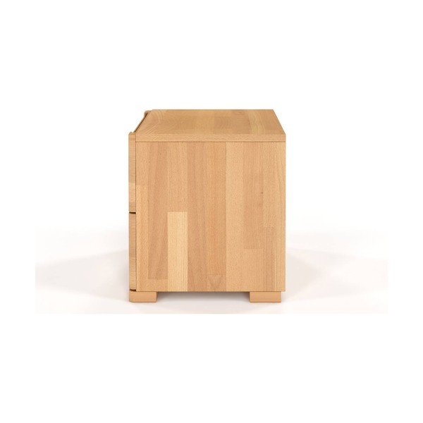 Noćni stolić od bukovine s dvije ladice SKANDICA Sparta-image-3