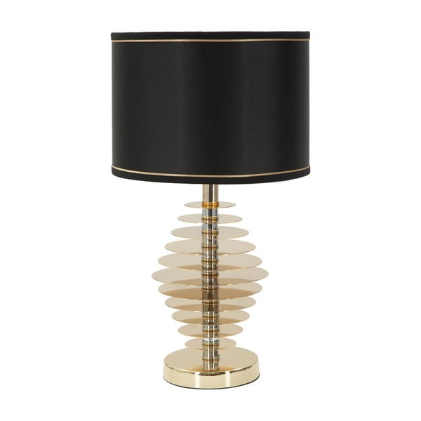 Crna stolna lampa sa zlatnim dizajnom Mauro Ferretti Round
