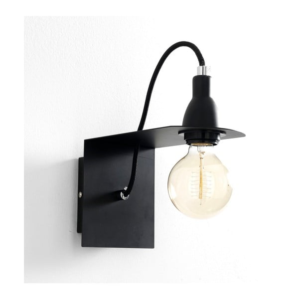 Crna zidna svjetiljka Tomasucci Genius