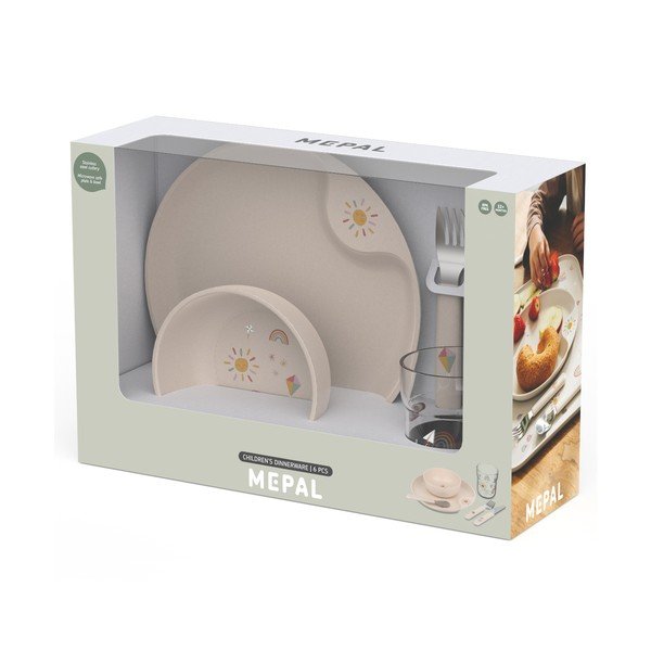 Plastičan dječji set posuđa 6 kom Sunshine & Rainbow – Mepal-image-2