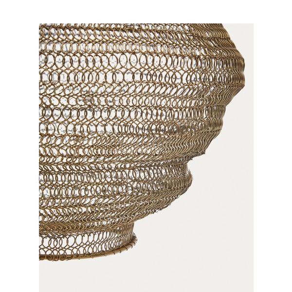 Viseća svjetiljka u zlatnoj boji s metalnim sjenilom ø 30 cm Sarraco – Kave Home-image-4