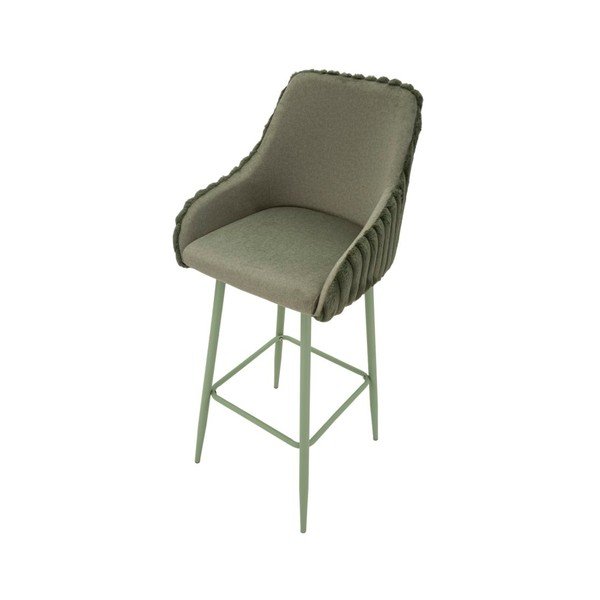 Zelene podstavljene barske stolice u setu s naslonima za ruke 2 kom (visine sjedala 78 cm) Alaska – Mauro Ferretti-image-3