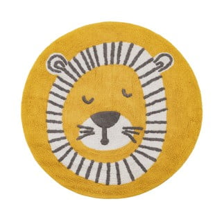 Oker žuti pamučni dječji tepih ø 100 cm Lion – Ixia
