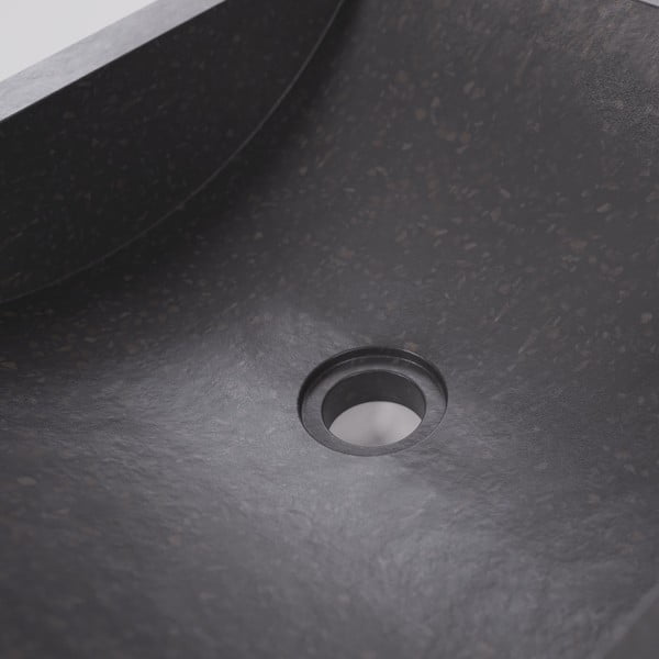 Crni terrazzo umivaonik Kave Home Sunday, 40 x 45 cm-image-1