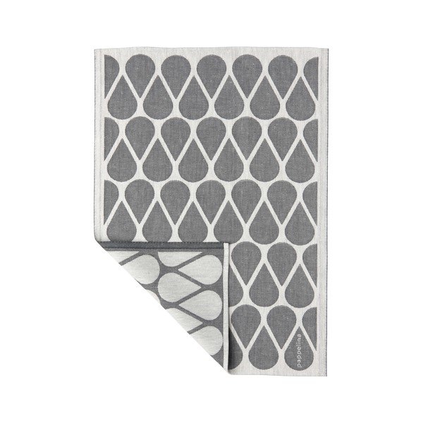 Kuhinjska krpa od mješavine lana 46x66 cm Otis Charcoal – Pappelina-image-1