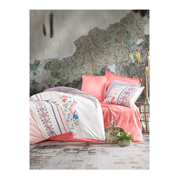Pamučni set posteljine sa Zamora plahtama, 200 x 220 cm