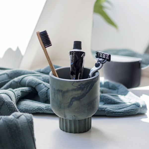 Zelena kamena čašica za četkice za zube Attitude - Mette Ditmer Denmark-image-2