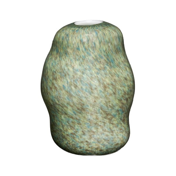 Zelena staklena ručno izrađena vaza (visina 29 cm) Miro – Hübsch