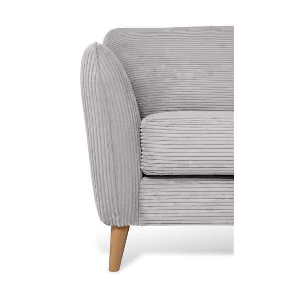 Svijetlo siva kutna garnitura od samta (s desnim kutom) Paris – Scandic-image-4