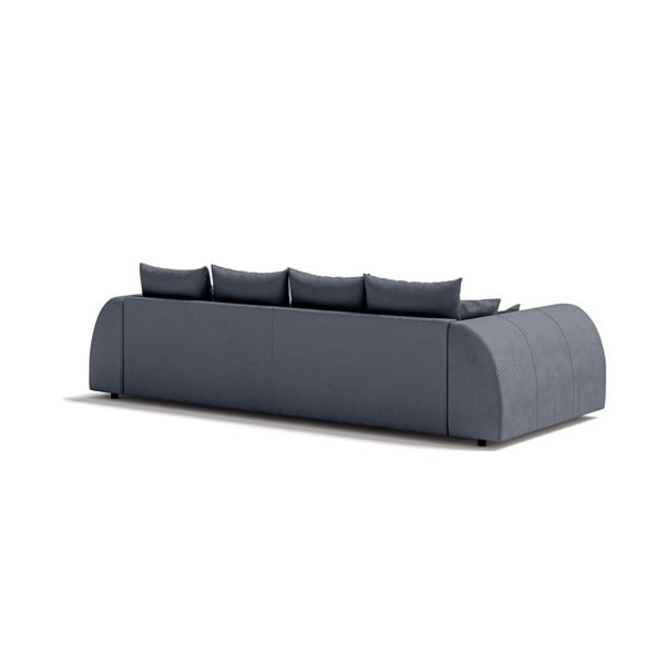 Tamno siva sofa od samta 310 cm Vanessa – Ropez-image-2