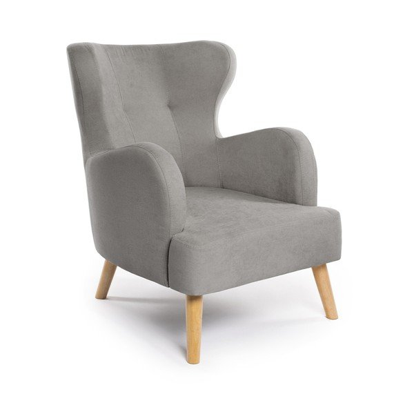 Svijetlo siva wing fotelja Noemye – Bonami Selection
