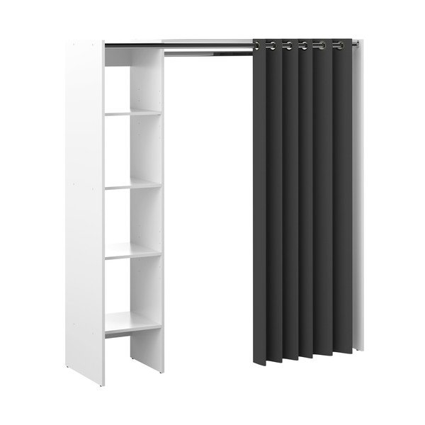 Crno bijeli ormar 160x182 cm Tom - TemaHome -image-2