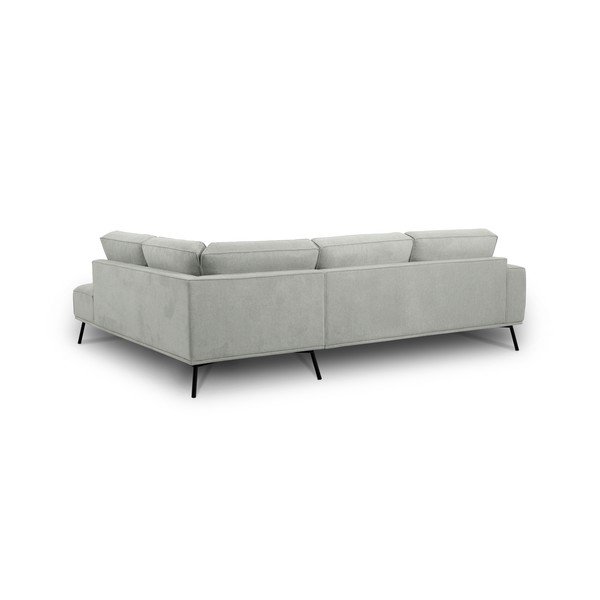 Svijetlo siva kutna garnitura od šenila (s desnim kutom/u obliku slova L) Amsterdam – Scandic-image-3