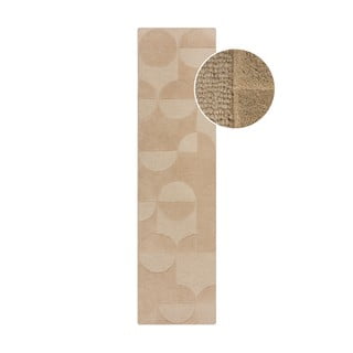 Bež vunena staza 60x230 cm Gigi - Flair Rugs