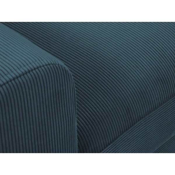 Tamnoplava kutna sofa od samta Kooko Home Jazz, desni kut-image-1