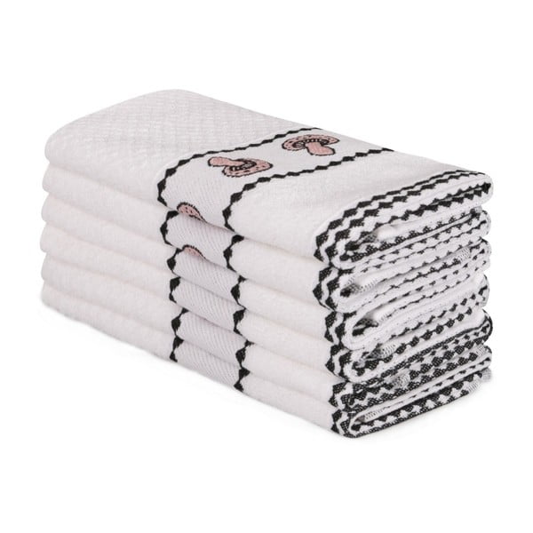 Set od 6 pamučnih ručnika bež boje Beyaz Lucille, 30 x 50 cm