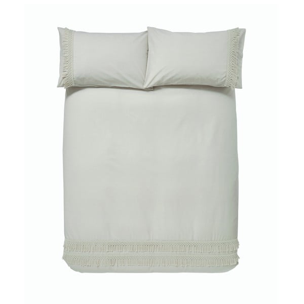 Sivo-bež pamučna posteljina Pineapple Elephant Izmir, 200 x 200 cm-image-2