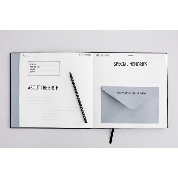 Crna radosnica za bebe Design Letters Baby's First Book-image-2