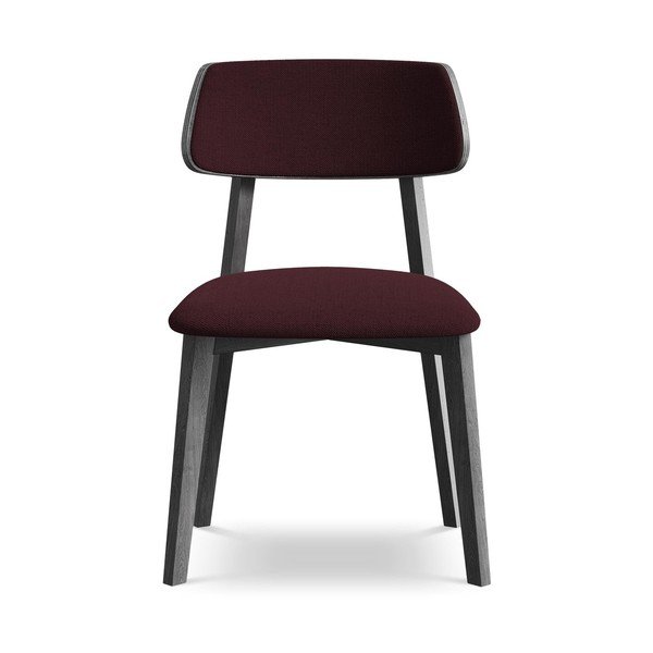 Bordo blagovaonska stolica od masivnog drveta Niu – Makamii-image-1