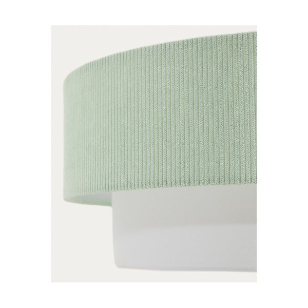 Bijela/tirkizna dječja svjetiljka s tekstilnim sjenilom Bianella – Kave Home-image-3