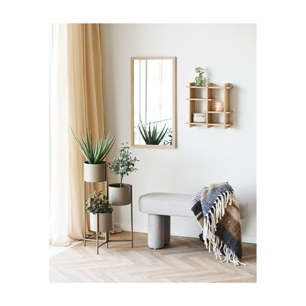 Polica s više razina u dekoru hrasta u prirodnoj boji 40 cm Olsberg – House Nordic-image-2