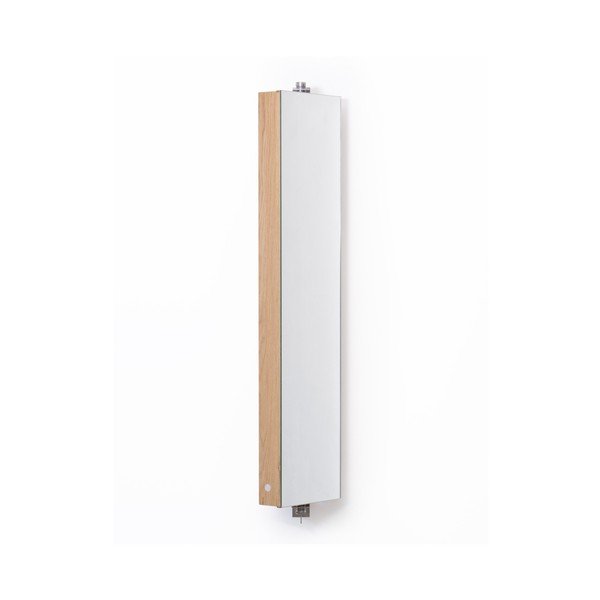 Okretno ogledalo s prostorom za odlaganje od hrastovine Wireworks Mezza, visina 110 cm-image-4