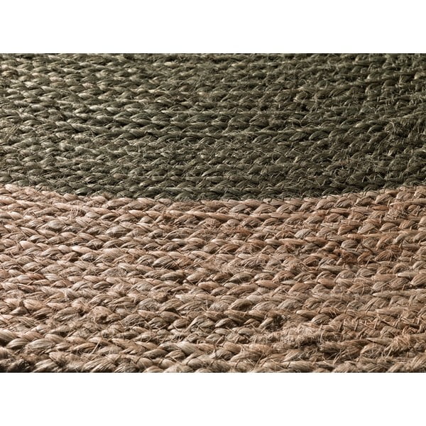 Zeleno-u prirodnoj boji okrugli tepih ø 90 cm Mahon – Universal-image-2