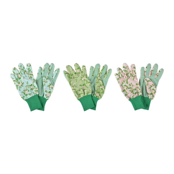 Set od 3 vrtlarske rukavice Esschert Design Plaque Rose