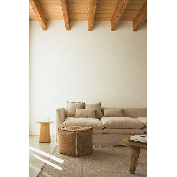 Oker žuta vreća za sjedenje Handloom – Lorena Canals-image-1