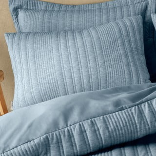 Plava posteljina za bračni krevet 200x200 cm Tamba Stripe – Pineapple Elephant