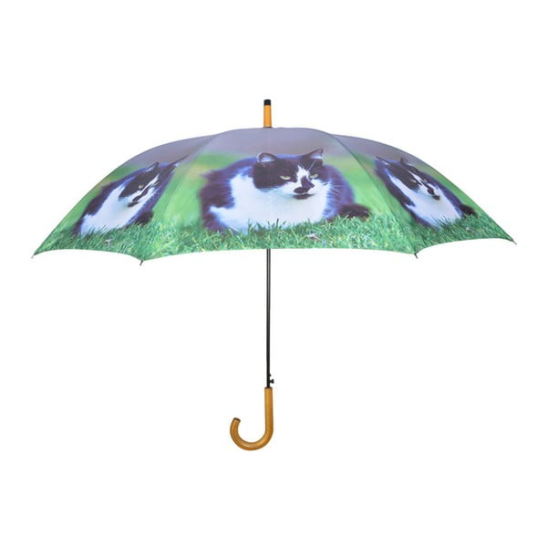 Tamnoplavi kišobran s mačkama Esschert Design, ⌀ 120 cm