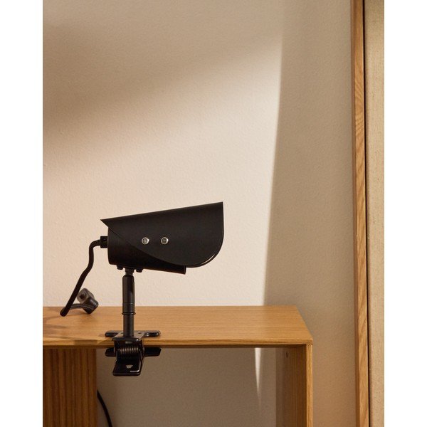 Crna metalna stolna lampa s hvataljkom (visina 16 cm) Jula – Kave Home-image-3