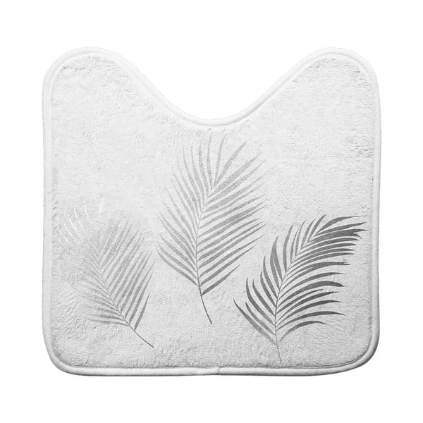 Bijela/u srebrnoj boji kupaonska prostirka za WC 45x45 cm Orbella – douceur d'intérieur