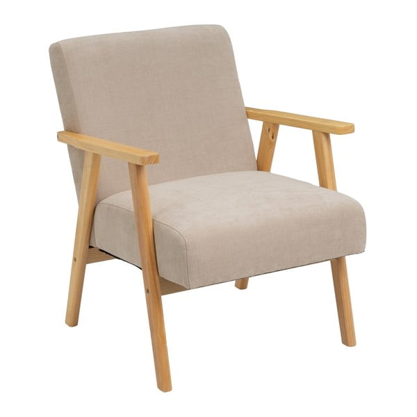 Bež fotelja od šenila Vintage – Casa Selección