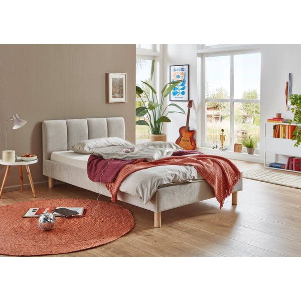 Bež tapecirani krevet bez podnice 120x200 cm Joker – Meise Möbel-image-1