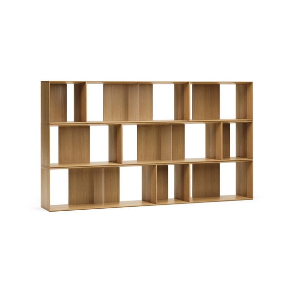 Modularni sustav polica 9 kom u dekoru hrasta u prirodnoj boji 202x114 cm Litto – Kave Home-image-2