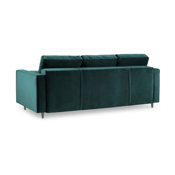 Petrolej zeleni baršunasti kauč na razvlačenje Milo Casa Santo-image-4