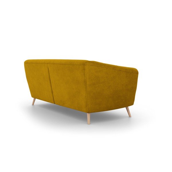 Kauč od žutog baršuna Interieurs 86 Étoile, 210 cm-image-3
