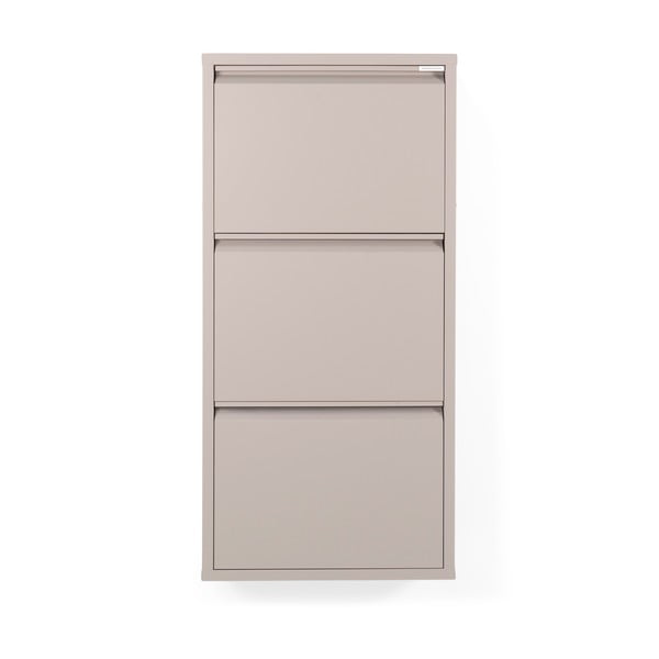 Smeđe-sivi metalni preklopni ormarić za cipele 50x103x15 cm Billy – Spinder Design-image-3