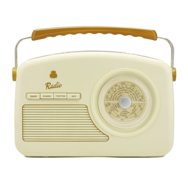 Krem-bijeli GPO radio Rydell Nostalgic Dab Radio Cream