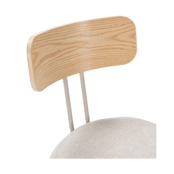 Bež/u prirodnoj boji podstavljena blagovaonska stolica Olimpia – MOME-image-4