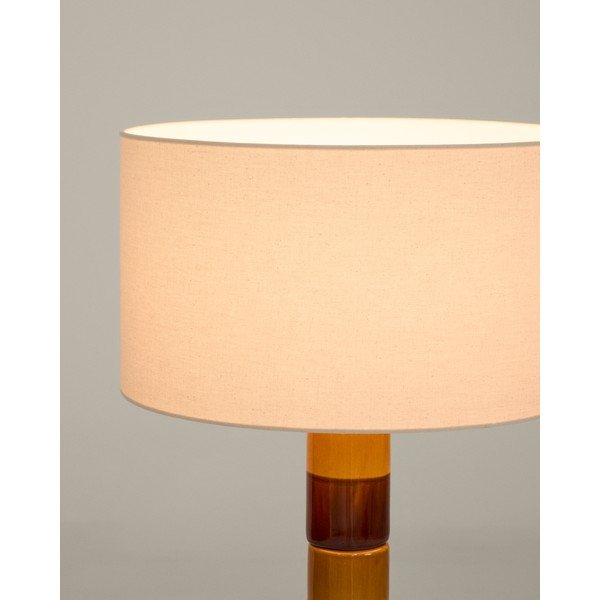 Stojeća svjetiljka s tekstilnim sjenilom (visina 146 cm) Mavran – Kave Home-image-3