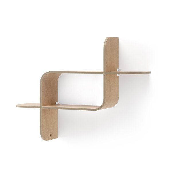 Podna polica od gumenog drva u prirodnoj boji Montage - Umbra-image-2