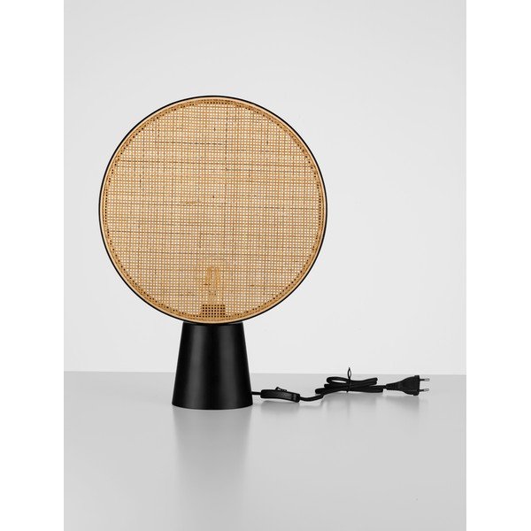 Mat crna/u prirodnoj boji metalna stolna lampa (visina 48,5 cm) Tierra – Nova Luce-image-3