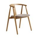 Bež/u prirodnoj boji blagovaonska stolica Relate – Unique Furniture