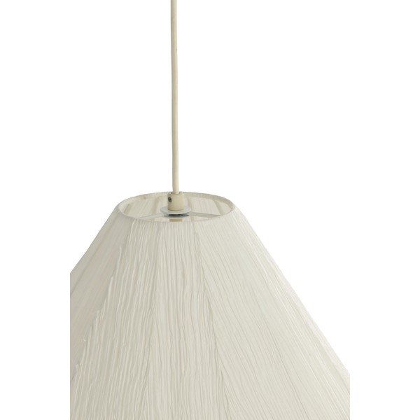 Krem viseća svjetiljka s papirnim sjenilom ø 10 cm Sarella – Light & Living-image-4