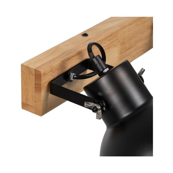 Crna/u prirodnoj boji zidna lampa – Ixia-image-1