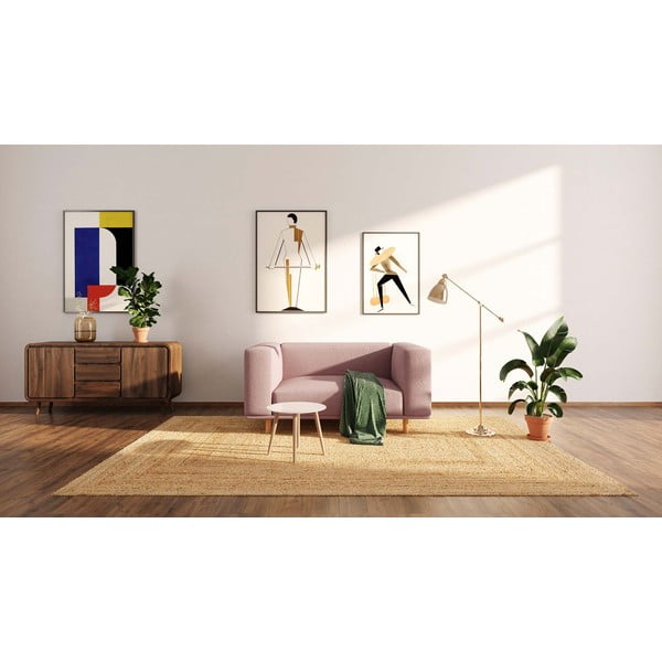 Ružičasta fotelja   od bouclé tkanine Kukumo – Ame Yens-image-3