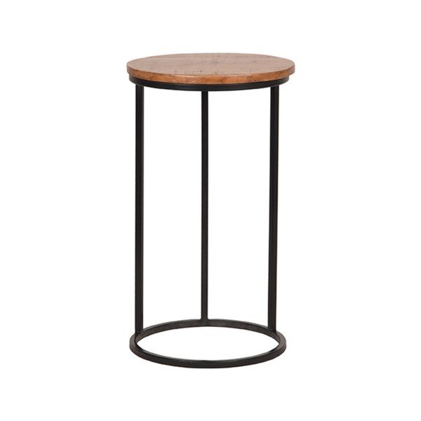 Okrugli pomoćni stol od masivnog manga ø 35 cm Motion – LABEL51-image-1