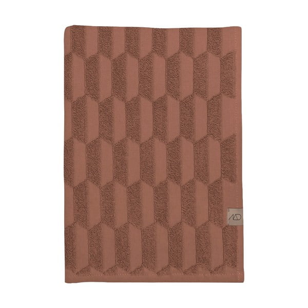 Smeđi pamučni ručnik 50x95 cm Geo - Mette Ditmer Denmark